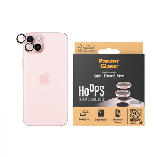 EAN 5711724011924 - PanzerGlass ® Hoops® Camera Lens Protector Pink iPhone 15 | 15 Plus Protector de pantalla Apple 1 pieza(s imagen 2
