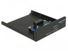 EAN 4043619639625 - DeLOCK 63962 panel bahía disco duro 8,89 cm (3.5") E / S de los puertos del panel Negro imagen 1