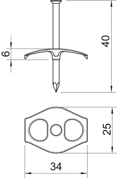 EAN 4012195705796 - Obo Bettermann 2222833 abrazadera para cable Transparente 100 pieza(s) imagen 2