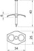 EAN 4012195705796 - Obo Bettermann 2222833 abrazadera para cable Transparente 100 pieza(s) imagen 2