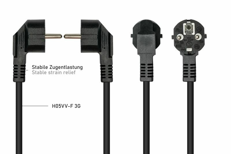 EAN 4066857002860 - Kabelmeister SK0103-S002 cable de transmisión Negro 0,2 m Enchufe tipo E+F 3 x conector C13 imagen 3