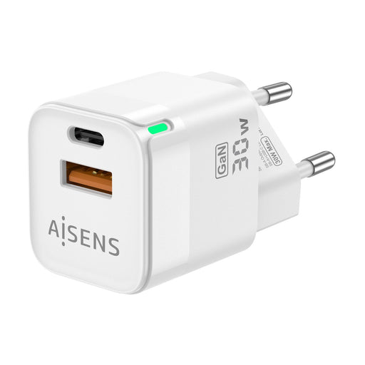 EAN 8436574708721 - AISENS ASCH-30W2P004-W cargador de dispositivo móvil Universal Corriente alterna Carga rápida Interior imagen 2
