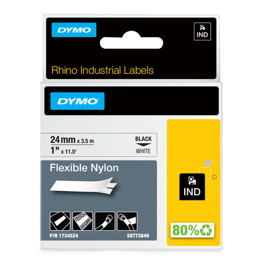 EAN 0071701121868 - DYMO 24mm Flexible Nylon Tape cinta para impresora de etiquetas D1 imagen 1