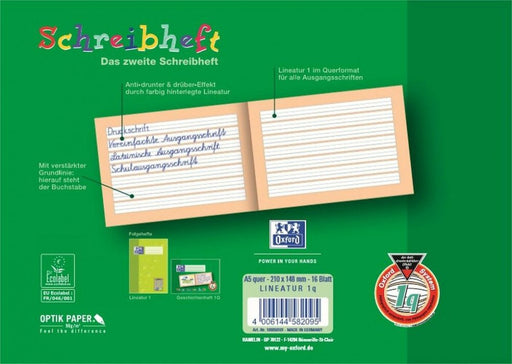 EAN 4006144582095 - Oxford 100050101 cuaderno y block A5 Verde imagen 2