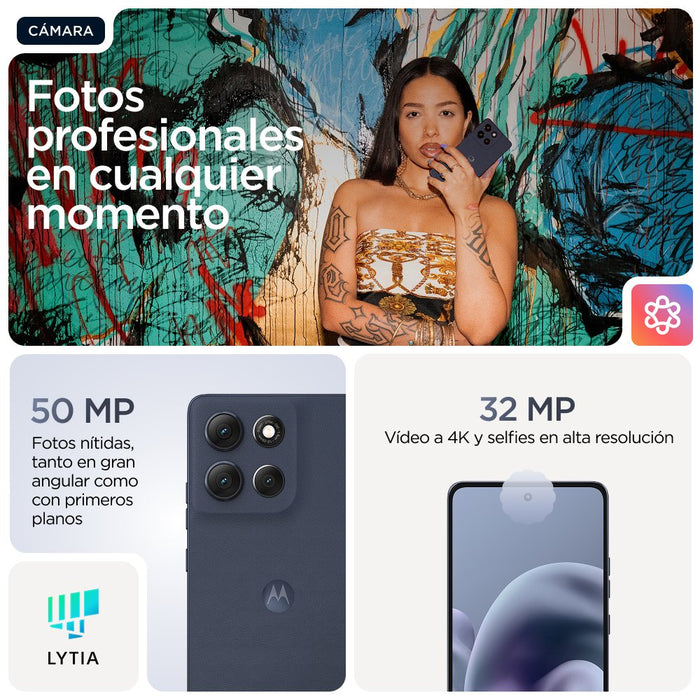 EAN 840023297465 - Motorola moto g86 power 5G 16,9 cm (6.67") SIM doble Android 15 USB Tipo C 8 GB 512 GB 6720 mAh Azul imagen 25