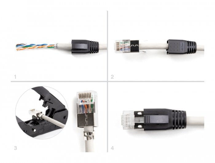 EAN 4043619669035 - DeLOCK 66903 conector RJ-45 Negro, Metálico imagen 4