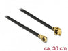EAN 4043619896493 - DeLOCK 89649 cable coaxial 1.13 0,3 m MHF (I-PEX) MHF IV/ HSC MXHP32 Negro, Oro imagen 1
