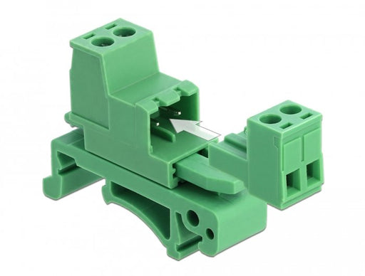 EAN 4043619660780 - DeLOCK 66078 bloque de terminales 2-pin Verde imagen 2
