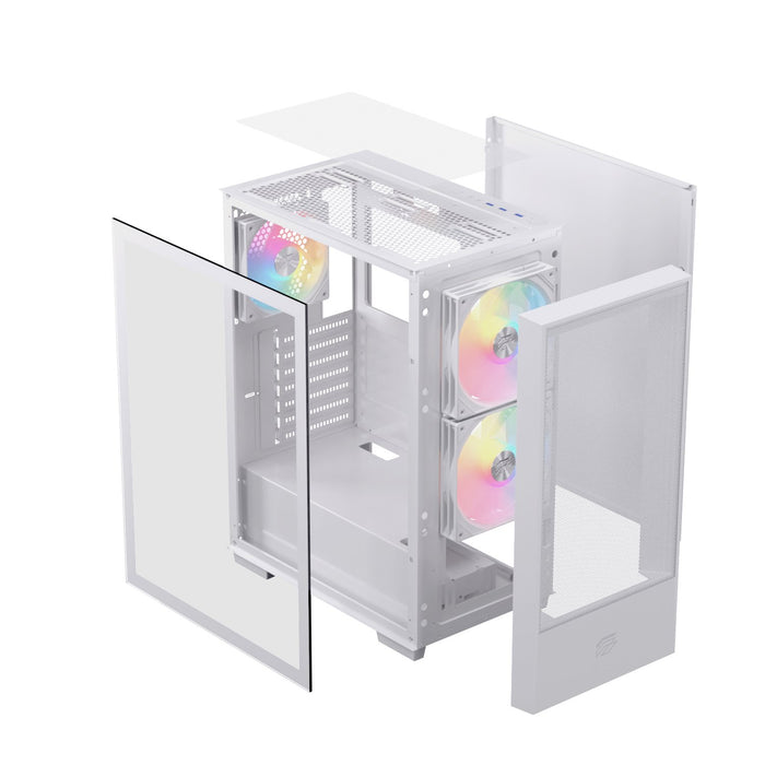 EAN 6977277360004 - Einarex EXCS-PL-100R-W carcasa de ordenador Midi Tower Blanco imagen 3