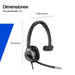 EAN 0199251820878 - HP Poly Mission 625 Stereo USB Wired Headset Alámbrico Diadema Business/Everyday USB Tipo C Negro imagen 10