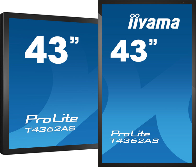 EAN 4948570120468 - iiyama T4362AS-B1 pantalla de señalización Panel plano interactivo 108 cm (42.5") IPS 500 cd / m² 4K Ultr imagen 5