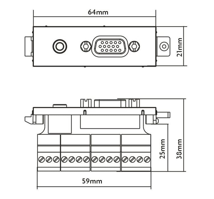 EAN 3446585000009 - Vision TC3 VGAF3.5MM toma de corriente VGA + 3,5 mm Blanco imagen 3