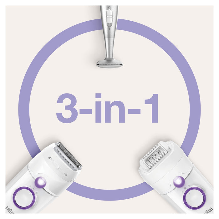 EAN 4210201388685 - Braun Silk-épil 5 825 Power 28 pinzas Blanco, Púrpura imagen 6
