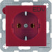 EAN 4011334224341 - Hager 47431922 placa de pared y cubierta de interruptor Rojo imagen 1