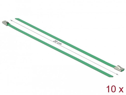 EAN 4043619188017 - DeLOCK 18801 presilla Acero Verde 10 pieza(s) imagen 2