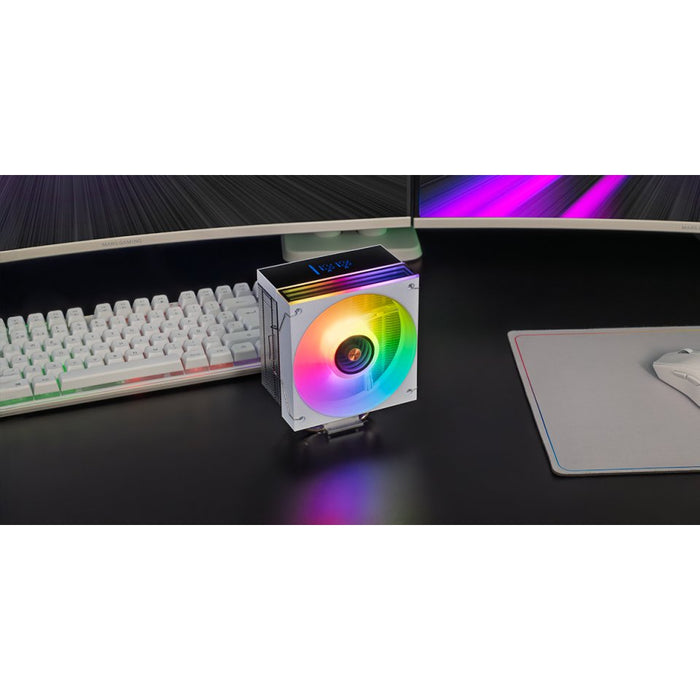 EAN 8435693112921 - Mars Gaming MCPU-LCDW Procesador Refrigerador de aire 12 cm Blanco 1 pieza(s) imagen 6