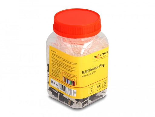 EAN 4043619669066 - DeLOCK 66906 conector RJ-45 Negro, Metálico, Transparente imagen 1