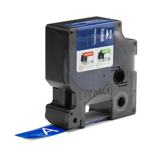 EAN 0071701059734 - DYMO 1805417 cinta para impresora de etiquetas Blanco sobre azul imagen 2