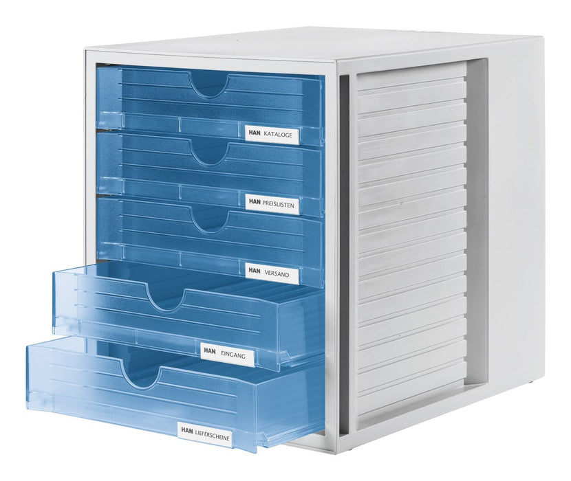 EAN 4012473145061 - HAN 1450-64 bandeja de escritorio/organizador Poliestirol Azul, Gris imagen 3