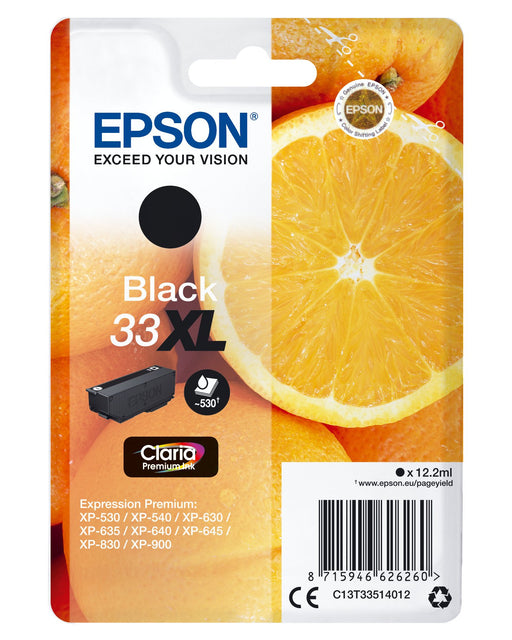 EAN 5057454494072 - Epson Oranges C13T33514012 cartucho de tinta 1 pieza(s) Original Alto rendimiento (XL) Negro imagen 1
