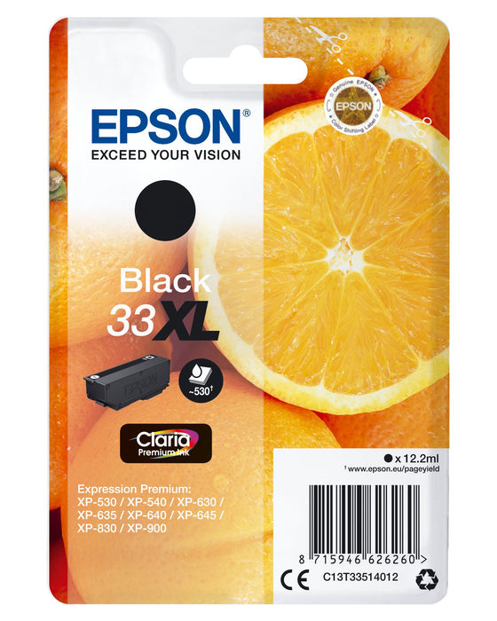 EAN 5057454494072 - Epson Oranges C13T33514012 cartucho de tinta 1 pieza(s) Original Alto rendimiento (XL) Negro imagen 1