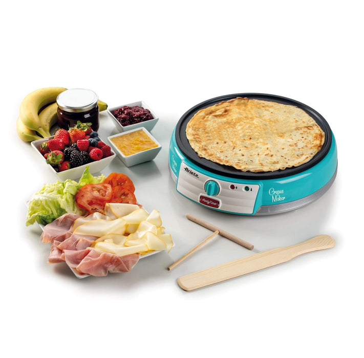 EAN 8003705119048 - Ariete 0202/01 crepera 1 crep(s) 1000 W Azul, Plata, Blanco imagen 4