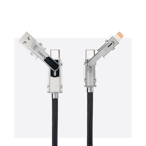 EAN 8433281017276 - Nanocable 10.01.2601 cable USB 1 m USB A/USB C USB C/Lightning Negro, Gris imagen 2