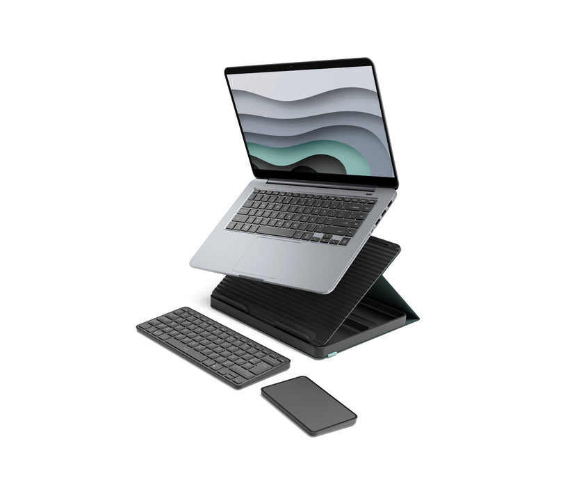 EAN 5099206107977 - Logitech Casa Pop-Up Desk AZERTY Francés Bluetooth Gris, Negro imagen 5