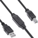EAN 4043718332946 - InLine 34512A cable USB USB 2.0 15 m USB A USB B 0,48 Gbit/s Negro imagen 1