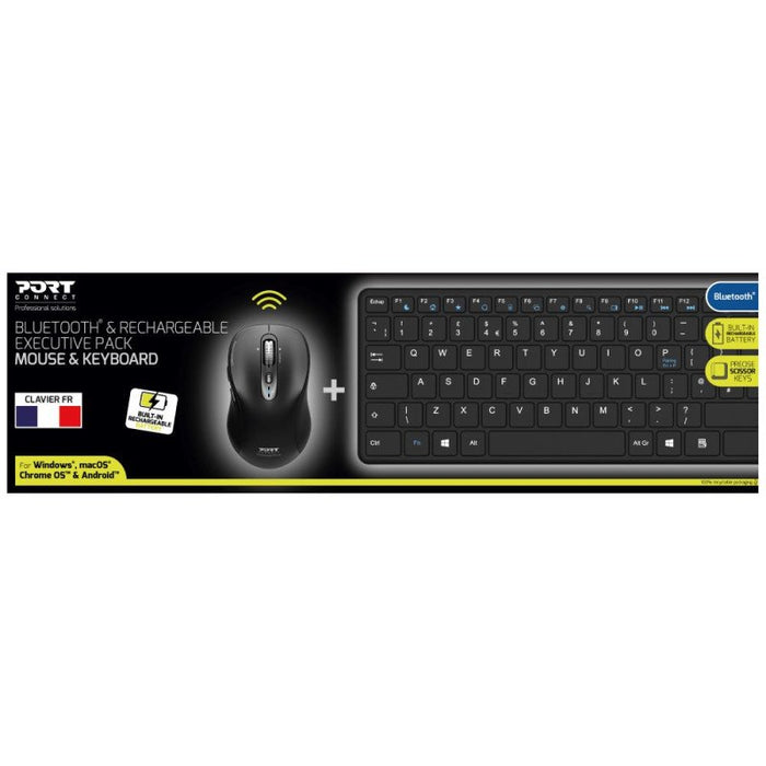 EAN 3567042031128 - Port Designs 900907RDE teclado Ratón incluido Hogar Bluetooth Alemán Negro imagen 3
