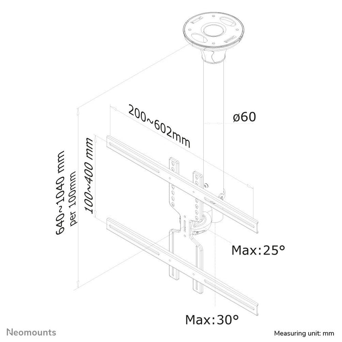 EAN 8717371442712 - Neomounts FPMA-C400SILVER soporte para TV 152,4 cm (60") Plata imagen 3
