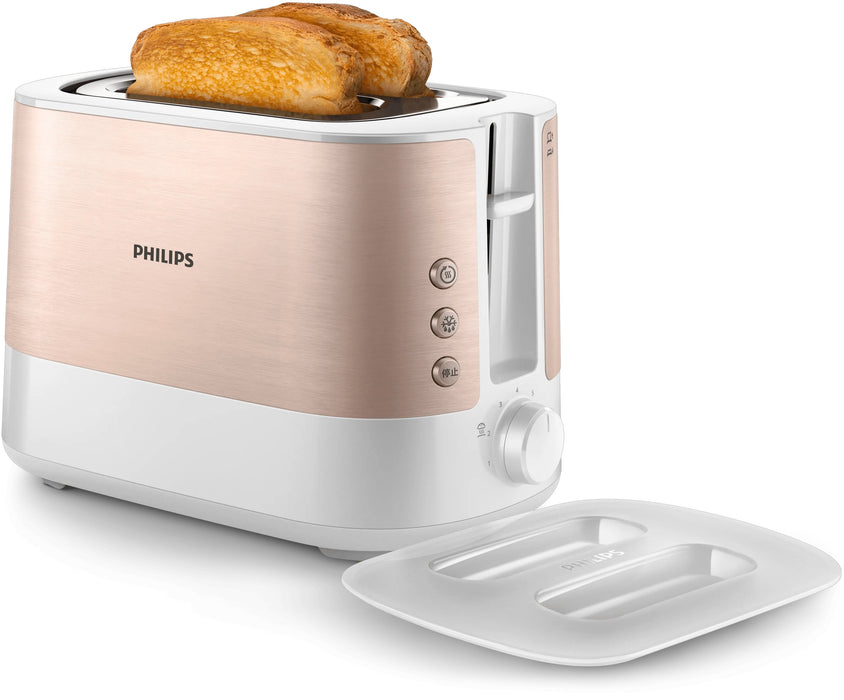 EAN 8720389031021 - Philips Viva Collection HD2638/11 tostadora 7 2 rebanada(s) 950 W Oro rosa, Blanco imagen 6