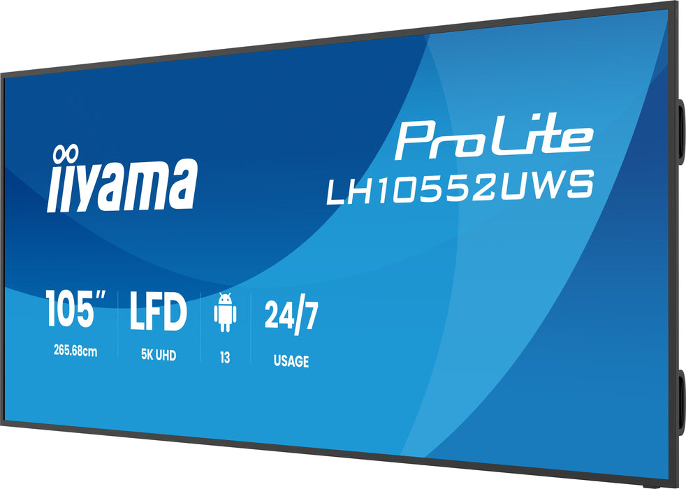EAN 4948570128020 - iiyama LH10552UWS-B1AG pantalla de señalización Diseño de quiosco 2,66 m (104.6") Wifi 500 cd / m² UltraW imagen 8