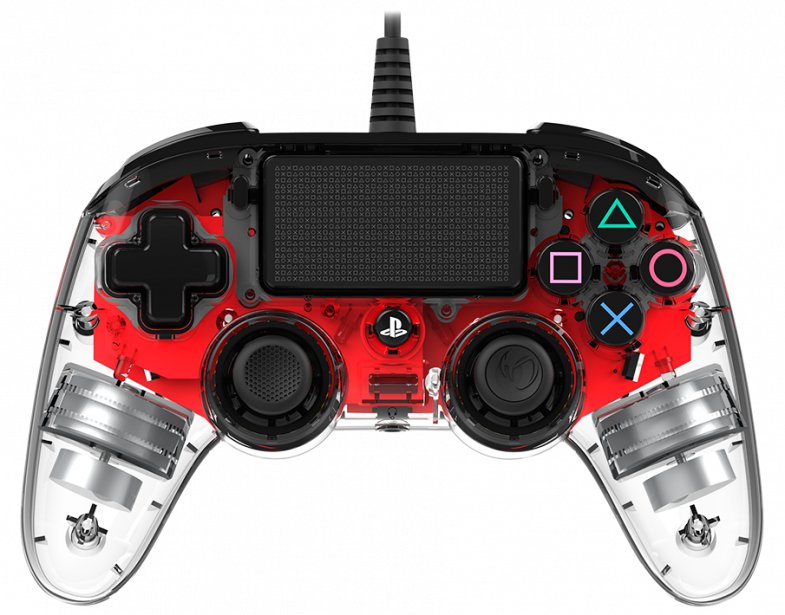 EAN 3499550360837 - NACON PS4OFCPADCLRED mando y volante Rojo, Transparente USB Gamepad Analógico/Digital PC, PlayStation 4 imagen 3