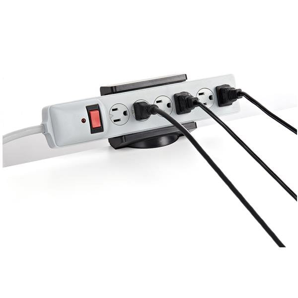 EAN 0065030884082 - StarTech.com PWRSTRPCLMP organizador de cables Escritorio Negro 1 pieza(s) imagen 5