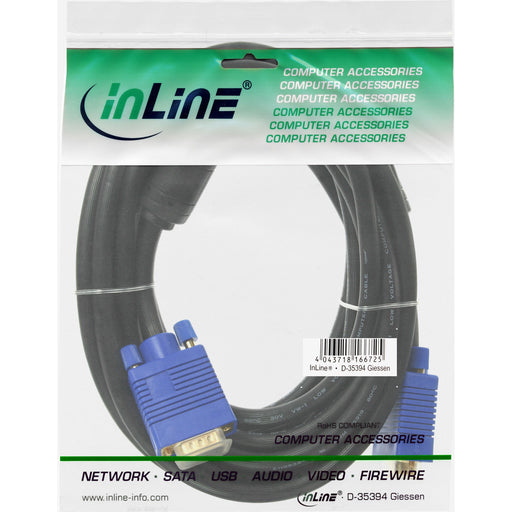 EAN 4043718091003 - InLine 17805S cable VGA 0,5 m VGA (D-Sub) Negro imagen 2