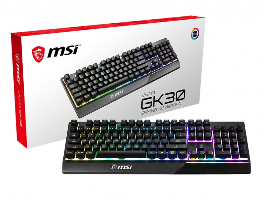 EAN 4719072649111 - MSI Vigor GK30 teclado Juego USB QWERTY Español Negro imagen 1