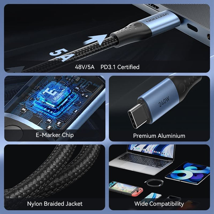 EAN 6922794785427 - Vention TREBD cable USB USB 2.0 Gris, Azul imagen 3