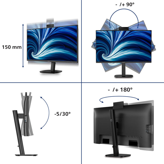 EAN 8721038006421 - Philips 27B2N3500JH pantalla para PC 68,6 cm (27") 2560 x 1440 Pixeles Quad HD LCD Negro imagen 3