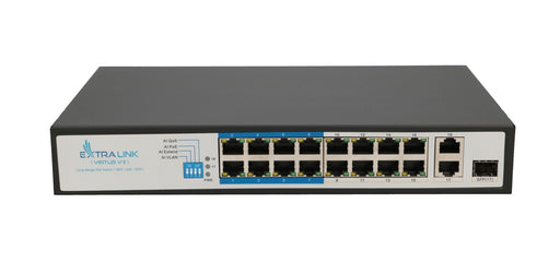 EAN 5903148916101 - Extralink VIRTUS V3 No administrado L2 Fast Ethernet (10/100) Energía sobre Ethernet (PoE) 1U Negro imagen 1