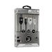 EAN 8436586740627 - SUBBLIM PACK 2 CABLES USB A MICRO USB (2.4A) 1M BLACK/SILVER cable USB Micro-USB A Aluminio, Negro, Gris, imagen 5