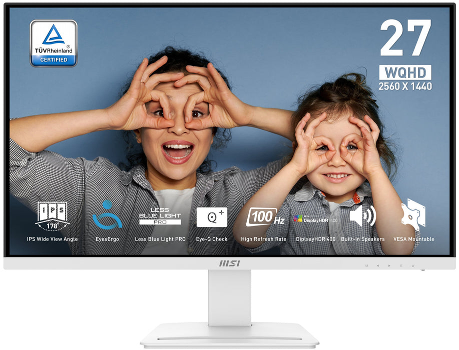 EAN 4711377212854 - MSI Pro MP273QW E2 pantalla para PC 68,6 cm (27") 2560 x 1440 Pixeles Wide Quad HD Blanco imagen 2