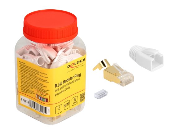 EAN 4043619670185 - DeLOCK 67018 conector Oro, Blanco imagen 3