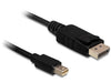 EAN 4043619839841 - DeLOCK Mini Displayport/Displayport, 0.5 m 0,5 m Negro imagen 1