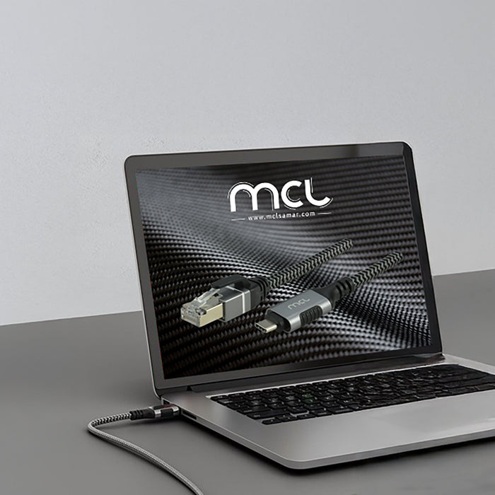 EAN 3700224770204 - MCL MC1D99AZZ03CRJ452 cambiador de género para cable USB C RJ-45 Negro, Gris imagen 3