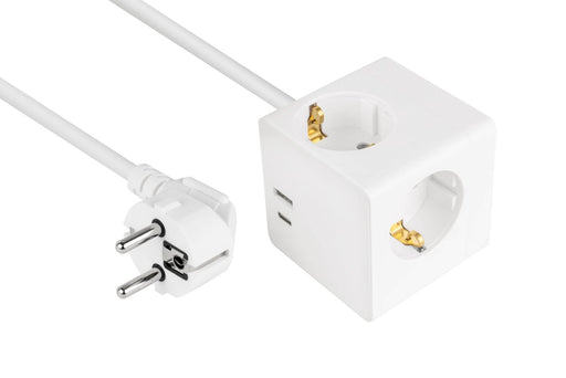 EAN 4066857003478 - Kabelmeister SW01-W020 base múltiple 2 m 2 salidas AC Interior Blanco imagen 1