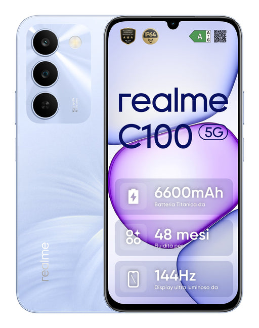 EAN 6941764486256 - realme C100 5G 17,3 cm (6.8") SIM doble USB Tipo C 4 GB 256 GB 6600 mAh Púrpura imagen 2