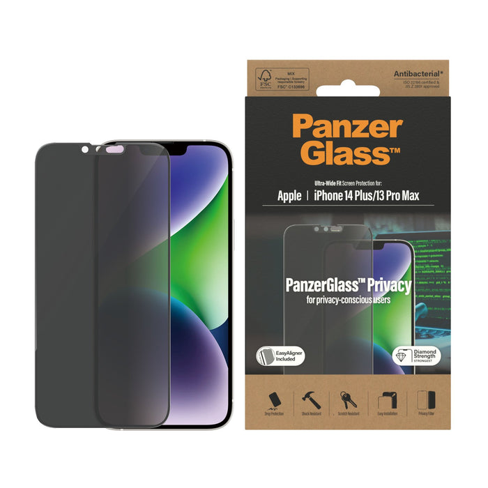 EAN 5711724127854 - PanzerGlass ® Privacy Screen Protector iPhone 14 Plus | 13 Pro Max | Ultra-Wide Fit w. EasyAligner Protec imagen 2