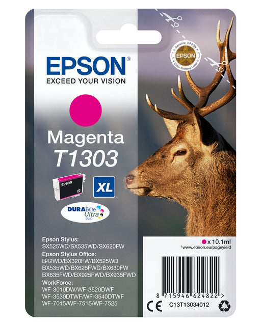 EAN 8715946624822 - Epson Stag T1303 cartucho de tinta 1 pieza(s) Original Alto rendimiento (XL) imagen 1
