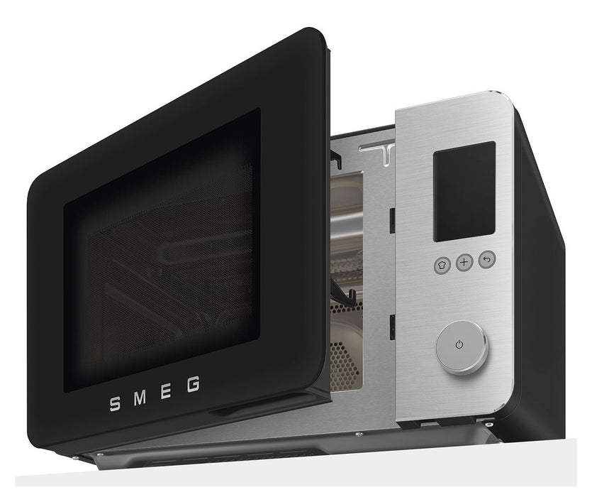 EAN 8017709356606 - Smeg MOC02BLMEU microondas Negro Microondas combinado Encimera 27 L 1450 W imagen 9